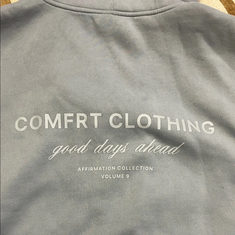 Comfrt Clothing Affirmation Collection‎ Vol 9 Zip Hoodie Blue Oversized 2XL - Picture 6 of 9